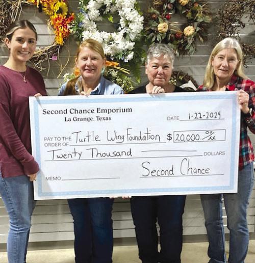 Second Chance Donates to Turtle Wing, Local Fire Departments