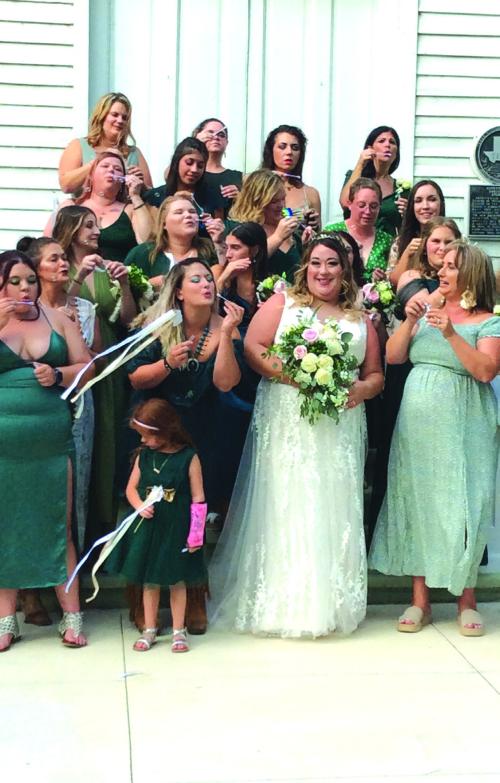 Adams/Dittman wedding party and friends.