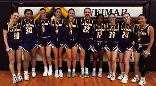 The La Grange Lady Leps went 4-0 to win the Weimar Holiday Tournament, held on Dec. 26-27.