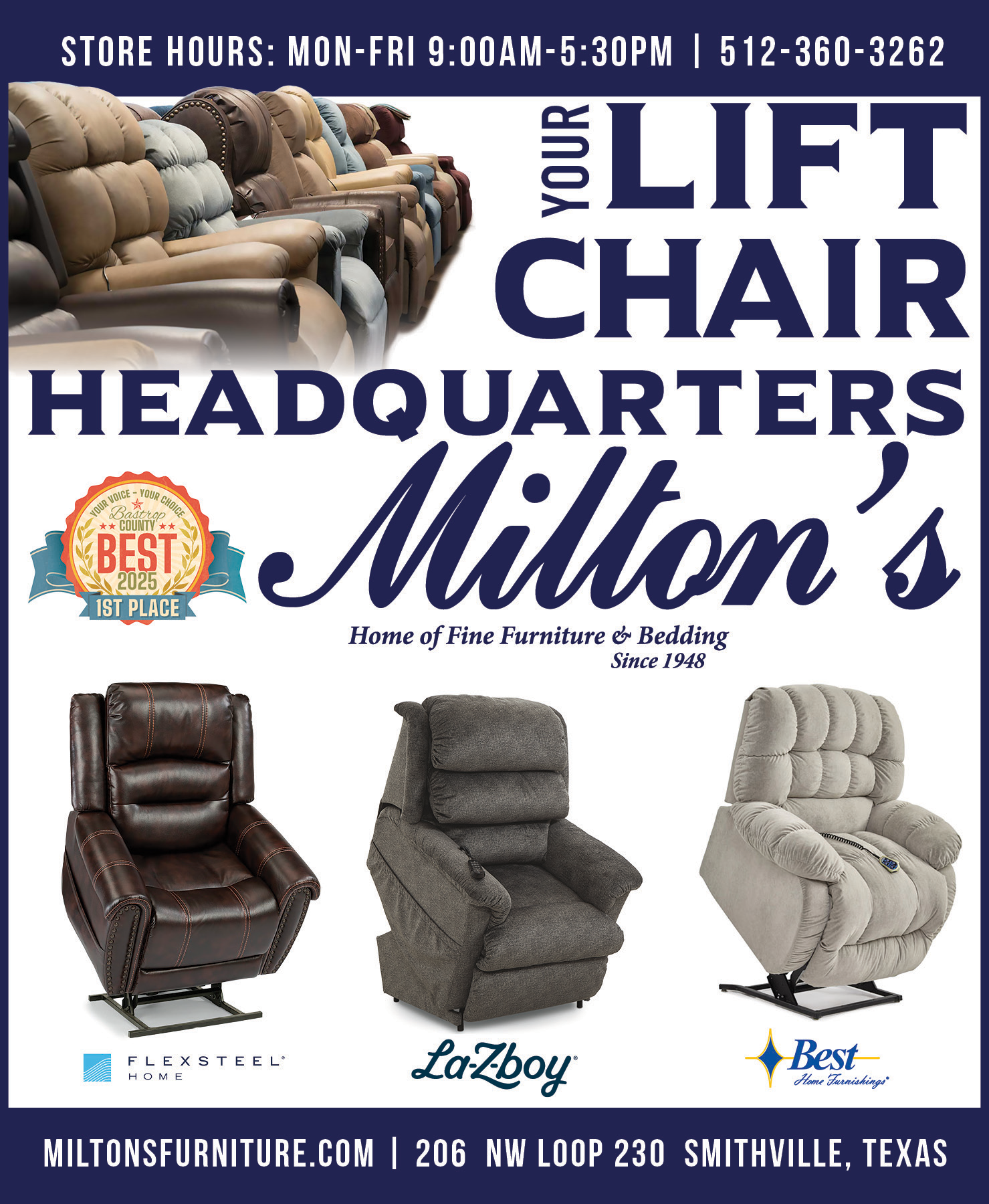 Milton's - Home of Fine Furniture & Bedding