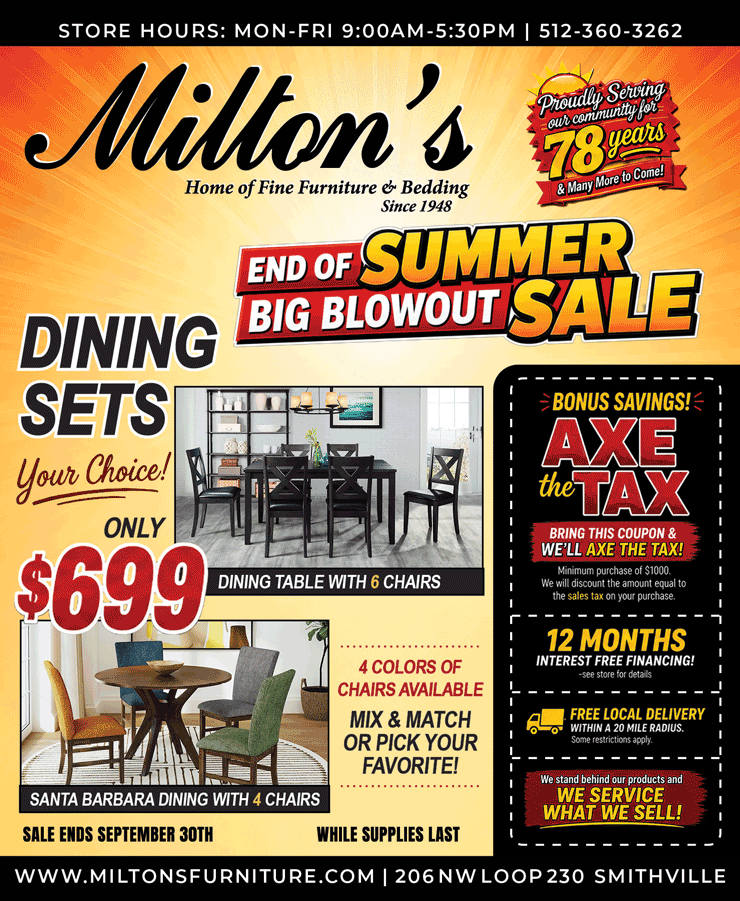 Milton's - Home of Fine Furniture & Bedding