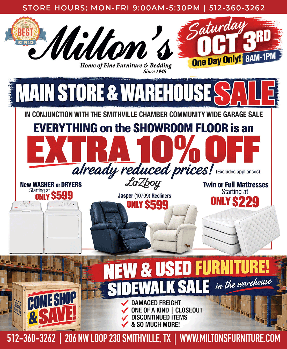 Milton's - Home of Fine Furniture & Bedding