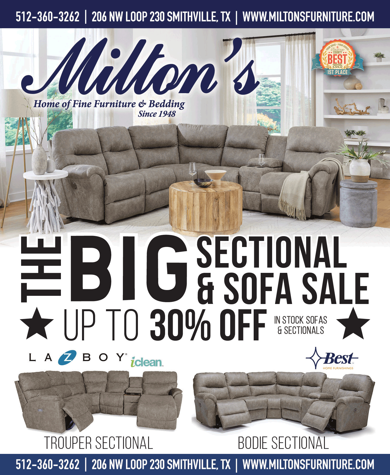Milton's - Home of Fine Furniture & Bedding