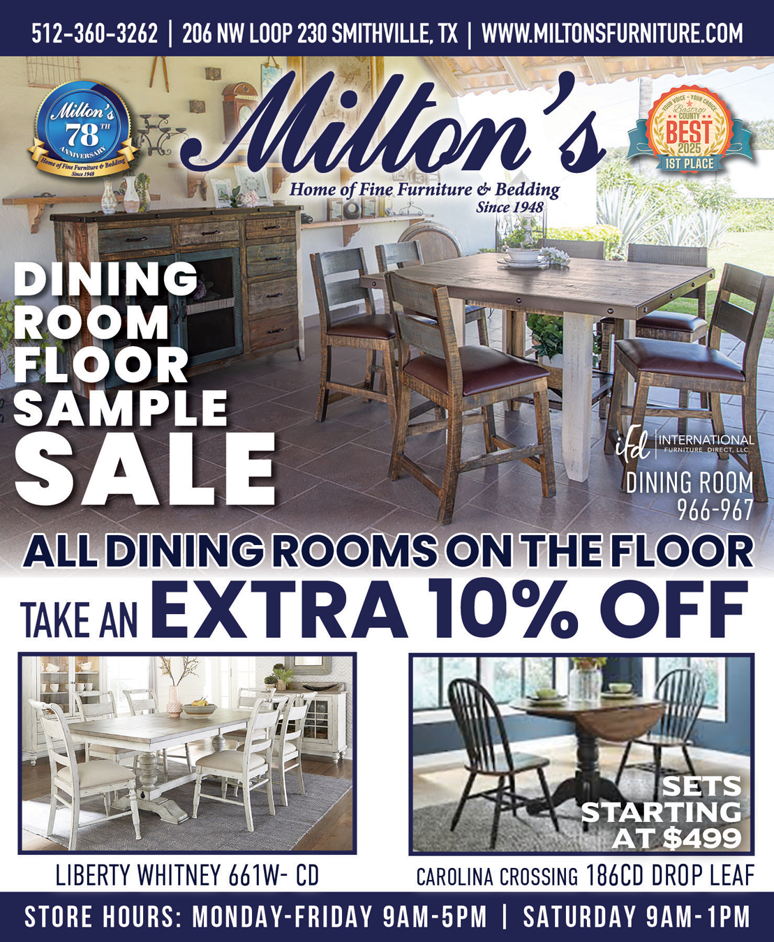 Milton's - Home of Fine Furniture & Bedding