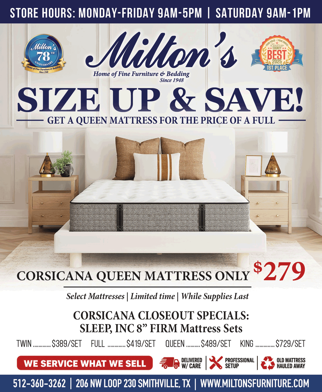 Milton's - Home of Fine Furniture & Bedding