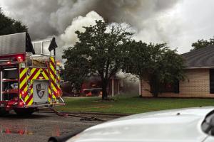 A home on Cynthia Ln. in La Grange’s Lynnwood neighborhood could be a total loss after a fire Monday evening.