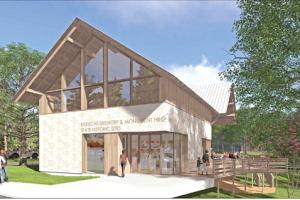 Entrance of the planned visitors center at Kreische Brewery &amp; Monument Hill State Historic Sites. Construction is scheduled to begin in December 2026.