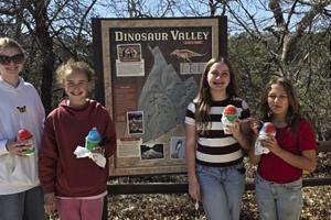 Girl Scout Troop 32077 of La Grange used cookie earnings to travel to the Waco area over spring break this year to enjoy the Safari Park Wildlife Center, Dinosaur Valley State Park, the Cameron Park Zoo, and the Dr. Pepper Museum.