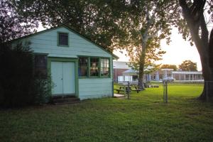 The La Grange Girl Scout hut is on the corner of Milam and Vail Streets near La Grange Elementary.