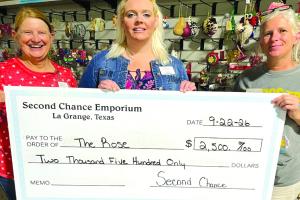 Second Chance Donates to The Rose