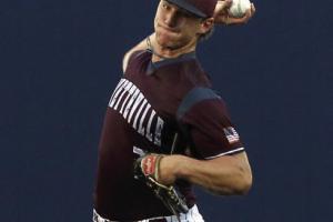 Lions senior pitcher Jack Schley was named the MVP of District 29-1A. Photo by Ken Sury
