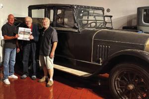 Record Goes Along to Deliver Classic Car to Museum