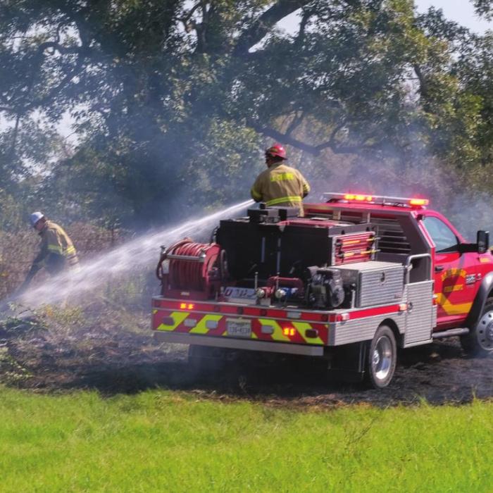 Trash Fire Spreads in Mullins Prairie