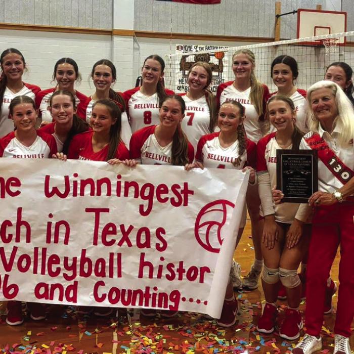 Bellville High’s Susan Brewer Becomes the Winningest Volleyball Coach in Texas History