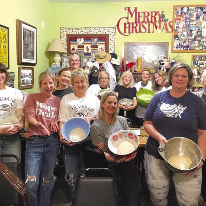 A Sourdough Starter Class was recently held at Orsak's Cafe and led by Doady Rogers and Jenny Janda.