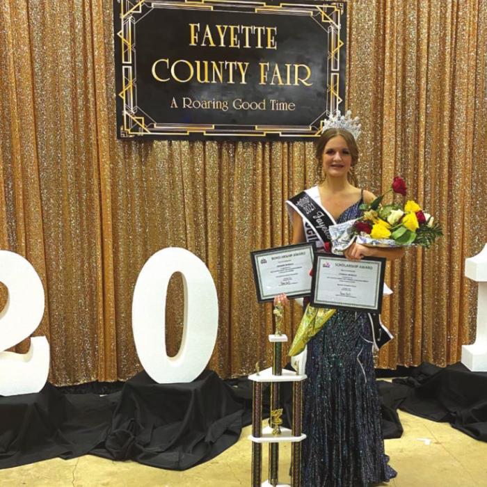 Charlee Wessels was crowned 2021 Fayette County Fair Queen.