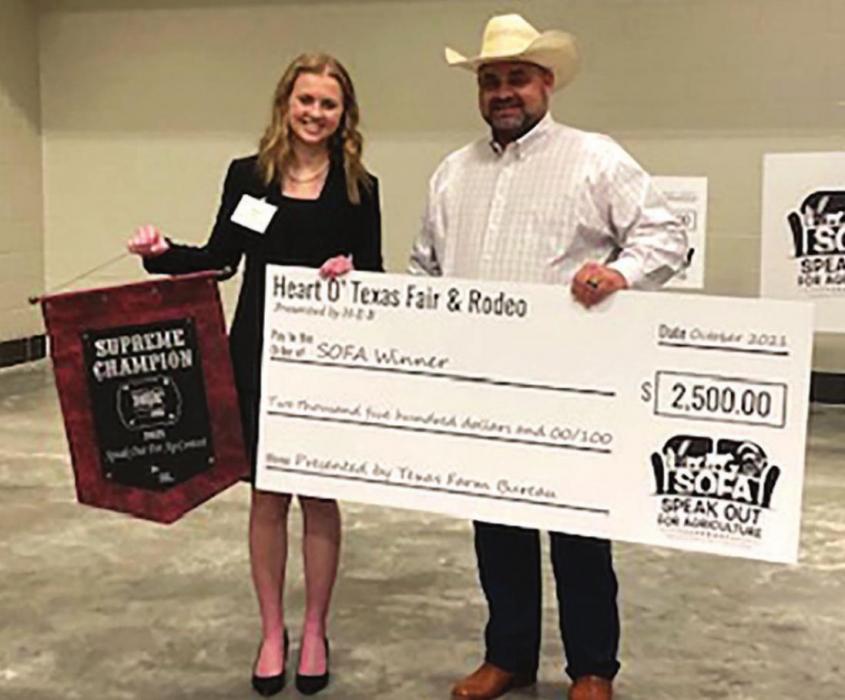 Laura James Receives Texas Farm Bureau Scholarship