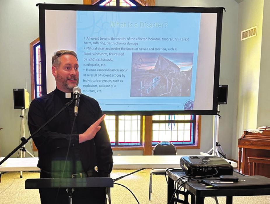 Holy Cross in Warda hosted a LERT (Lutheran Early Response Team) informational meeting recently.