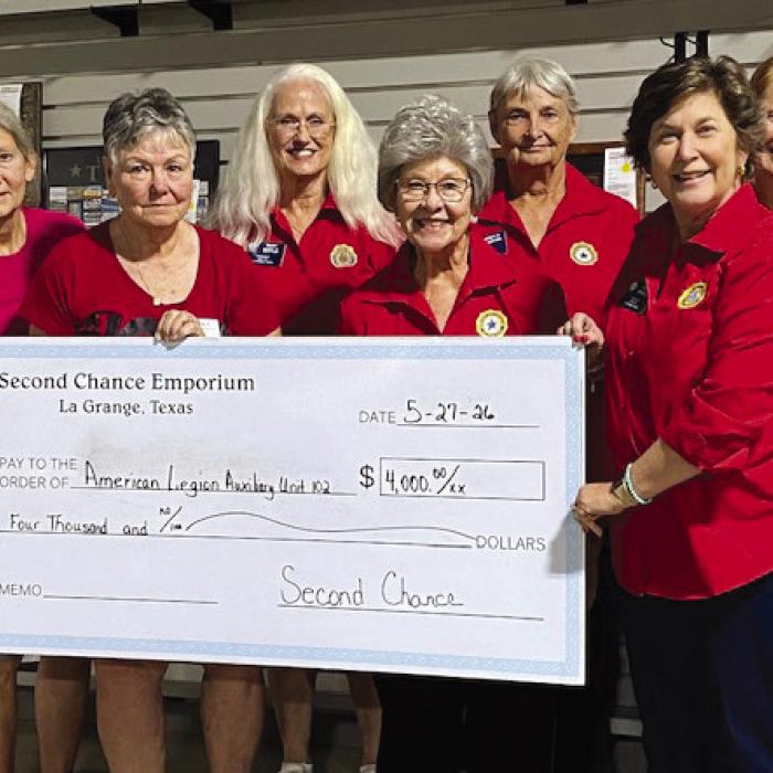 Second Chance Donates to American Legion Auxiliary