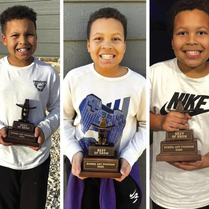 Amari Rhodes recently won Best of Show at the La Grange ISD Art Show. He has received the Best of Show award for three consecutive years.
