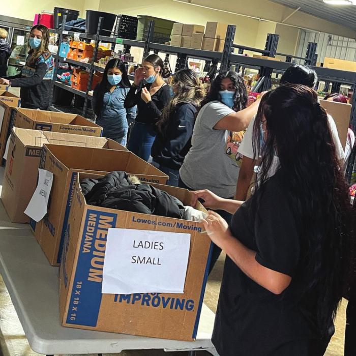 La Grange Students Hold Coat Drive
