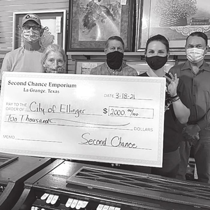 Second Chance Donates to City of Ellinger