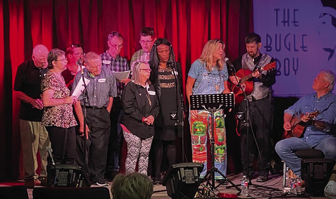 Nine Kenmar residents took the stage at The Bugle Boy to perform for their family, friends, and caregivers.