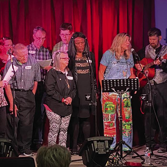 Nine Kenmar residents took the stage at The Bugle Boy to perform for their family, friends, and caregivers.