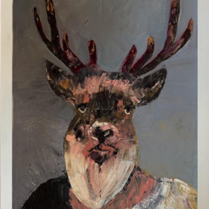 “Deer,” painting by Shannon Mucha
