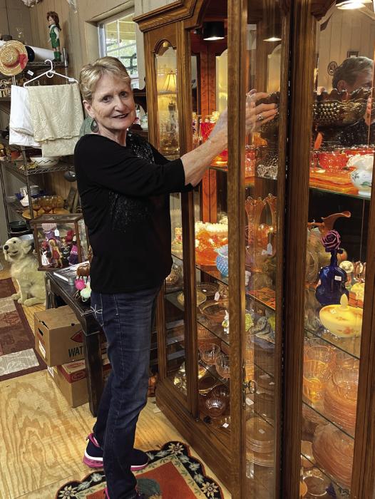 A dynamic retired La Grange educator, Janice Teinert eats and sleeps antiques. This native of Utopia, Texas, met her husband, La Grange native Lee Teinert, 50 years ago on a blind date when they were in college. The rest is history. Photo by Elaine Thomas