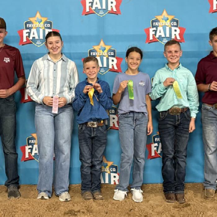 Pen of 1 Heifer-Kole Schmitt, Kennedy Kaspar, Holden Holub, Reagan Williams, Kyler Jacob, Raelynn Beseda, Kannon Jacob, Teague Weinert, Brennen Chudej, and Crockett Guenther.