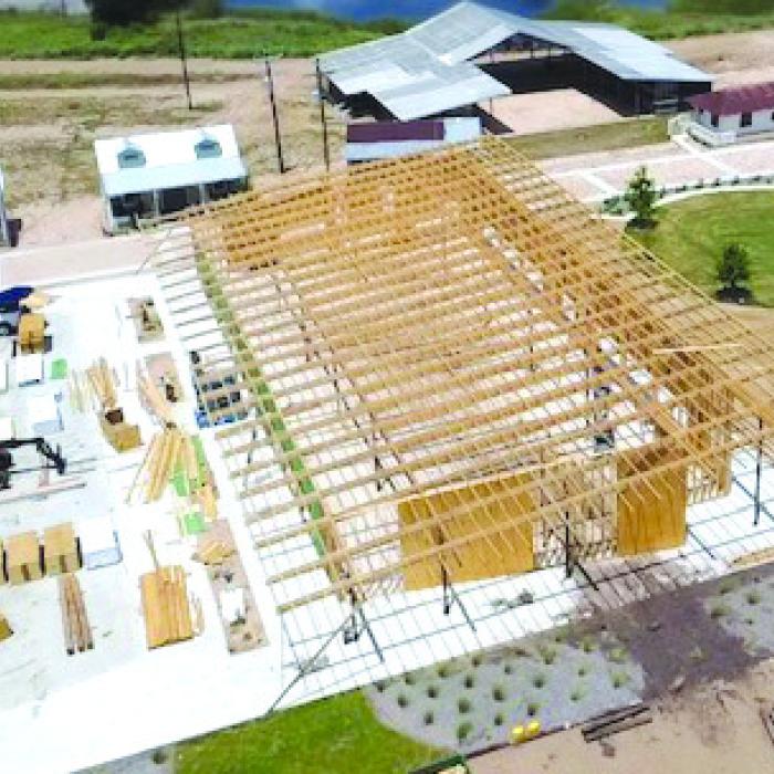 A big, new building is going up at Marburger Farm, adding even more vendor space to the Round Top venue.