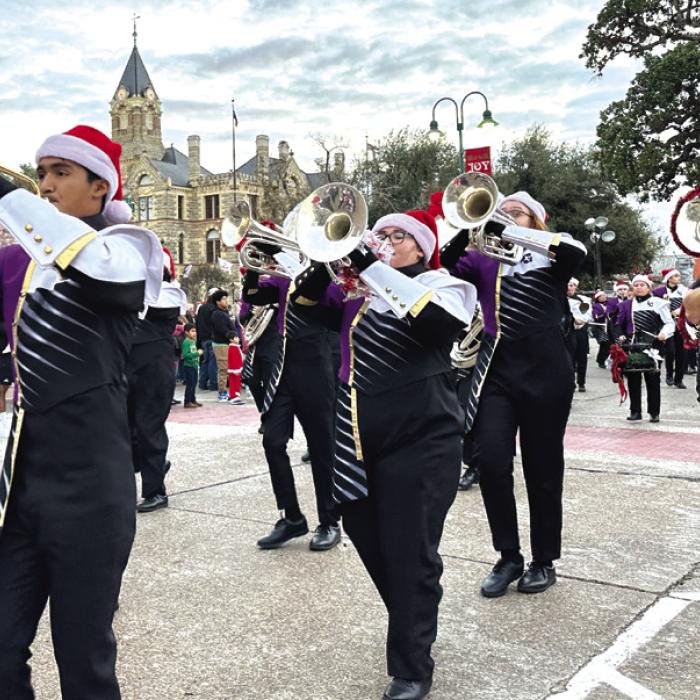 The state-qualifying La Grange High School band will lead the Schmeckenfest parade, which begins at 5:15 p.m. Thursday. Record file photo