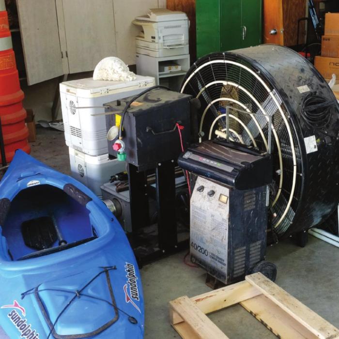 Pictured are some of the items stolen from 12 units at Weeren Storage on Aug. 2. La Grange Police began returning property to the rightful owners this week. Photo by Andy Behlen