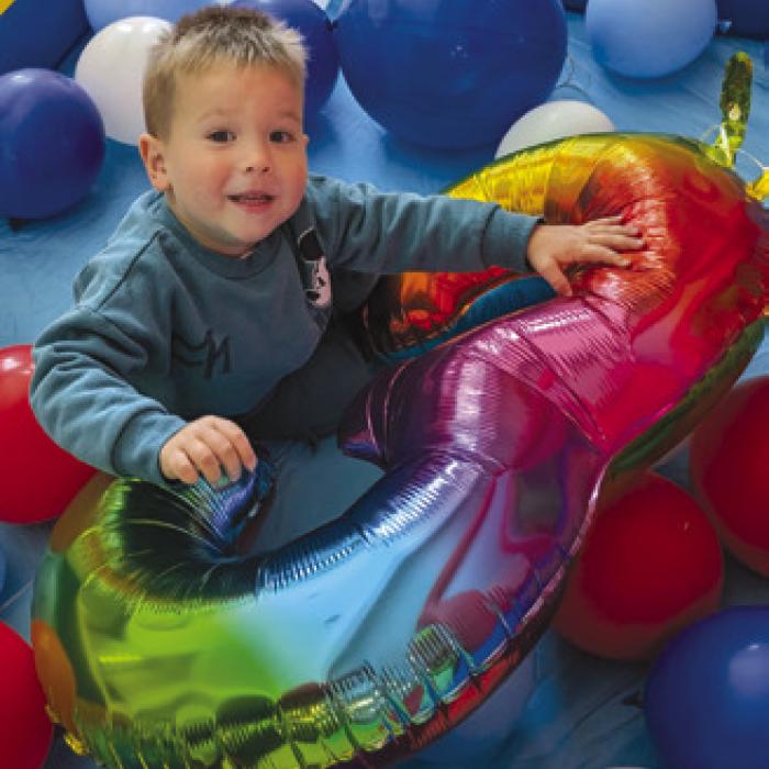 Dana and Darrell Kulak’s grandson, Henry Kulak, who celebrated his 3rd birthday with his grandparents and great grandfather Devon Boehnke.