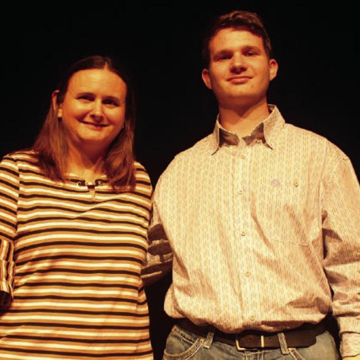 Ely Glisson is the son of David and Ramona Glisson. He plans to go to Mississippi State and study Mechanical Engineering. He chose Melanie Bertsch as his special teacher.