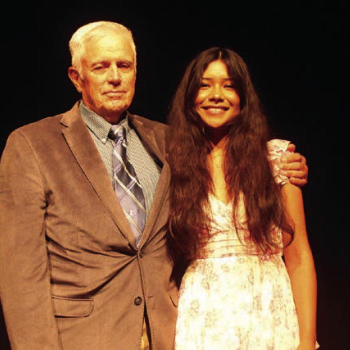 Julie Vazquez is the daughter of Gregorio Vazquez. She plans to become an English professor. She chose Charles Griste as her special teacher.