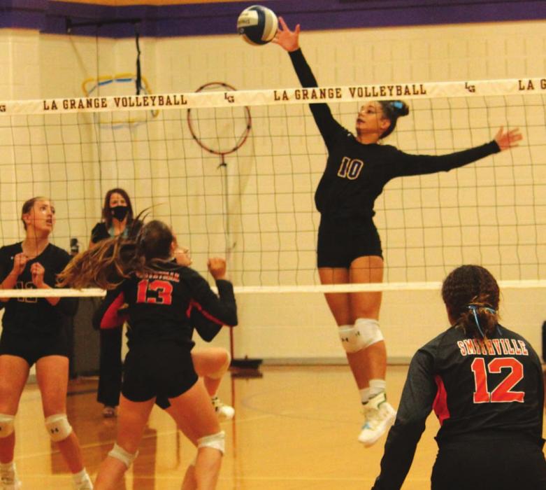Lady Leps Stage Big Comeback To Beat Smithville in Volleyball