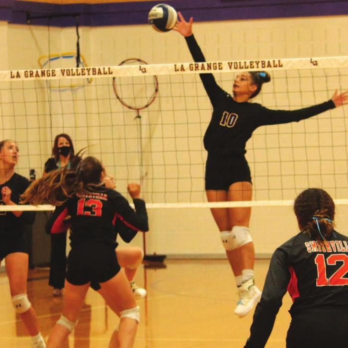 Lady Leps Stage Big Comeback To Beat Smithville in Volleyball