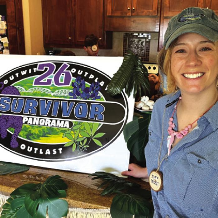 Allegra Berckmoes hosted Survivor 26: Panorama on the bluff April 25.