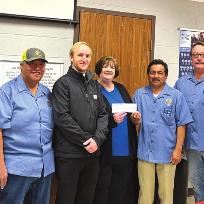 Knights of Columbus Donate to Sacred Heart