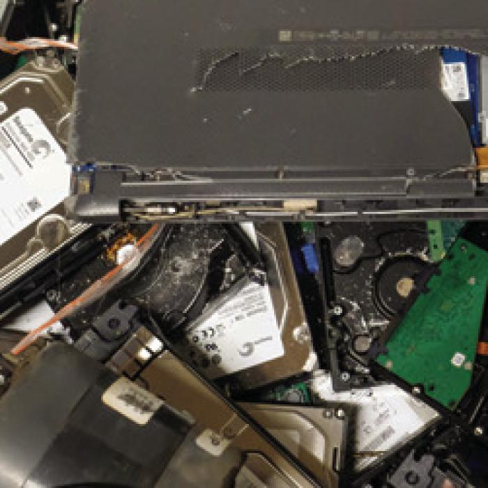 The folks from PHG said they were surprised to discover numerous pieces of computer equipment that had been destroyed by the previous hospital management. They said every hard drive in the facility had holes drilled into them.