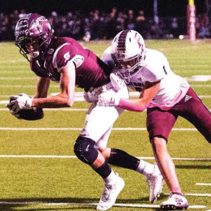 Flatonia’s Fidel Venegas stops a Ganado Indian from picking up yards in first quarter play on Friday night. Photo by Stephanie Steinhauser