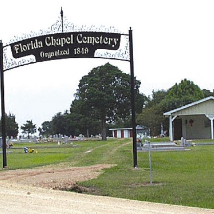 The entrance gate to Florida Chapel Cemetery, named by Stephen Townsend for the state where he met his wife and started his family. (Courtesy of the Fayette Heritage Museum and Archives)