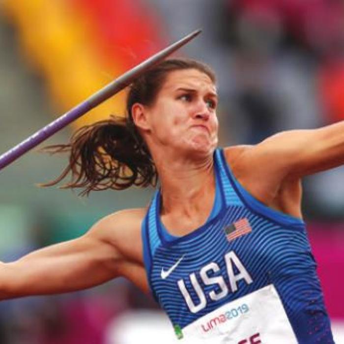 Ariana Ince won four state titles in the pole vault for Gonzales but has qualified for the Olympics in the javelin.