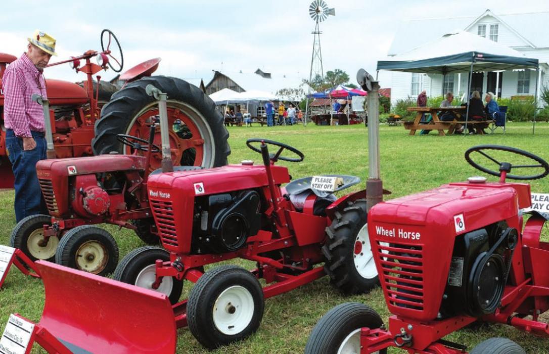 Tractors on display came in all sizes. Photos by Andy Behlen