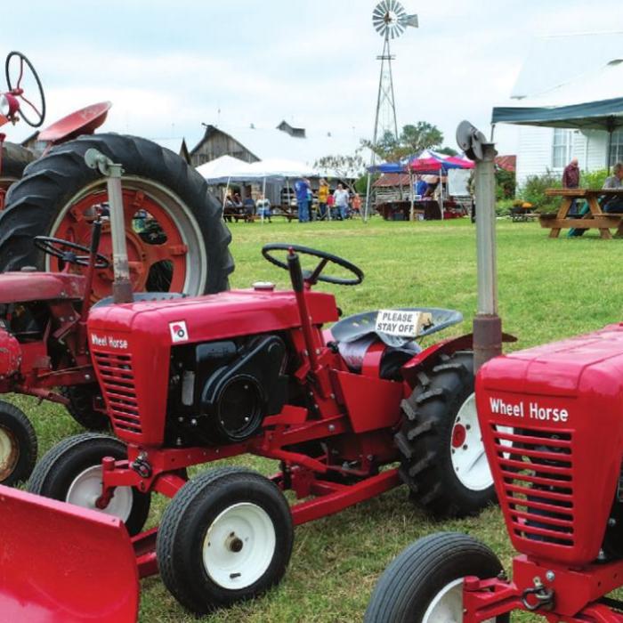 Tractors on display came in all sizes. Photos by Andy Behlen