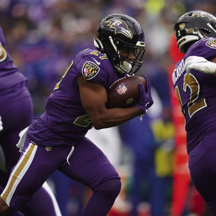La Grange’s J.K. Dobbins scored two touchdowns Sunday but the Baltimore Ravens lost to Buffalo 23-20 Sunday. Dobbins had 13 carries for 41 yards, as well as four catches for 22 yards in what is just his second game this season as he bounces back from a knee injury suffered in the 2021 preseason.