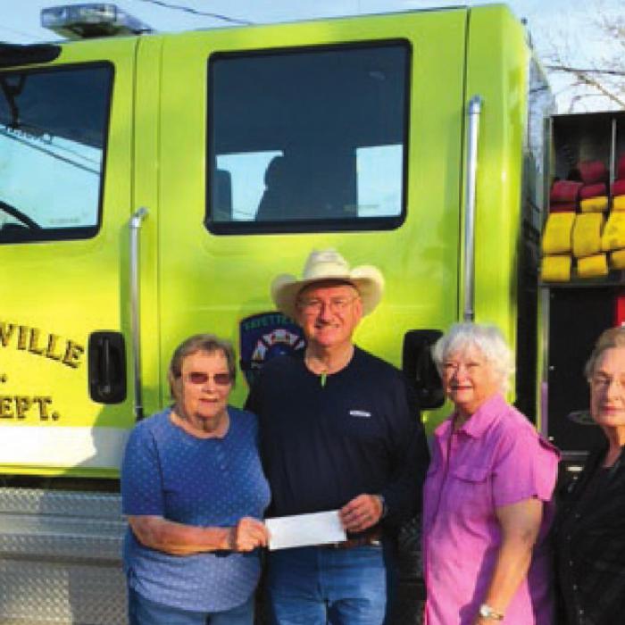 St. Anne’s Society Makes Donation to VFD