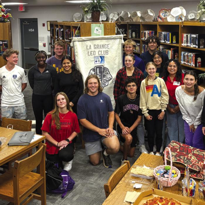 The La Grange Leo Club appreciates Ana Ortiz for sponsoring their April meeting. Ana is a Marketing Coordinator and spoke to the group about her career with McCourt Equipment in La Grange, as well as internship opportunities at McCourt. Ana is a proud member of the La Grange Noon Lions club and gave the students a very motivating and inspiring talk about the importance of community service.